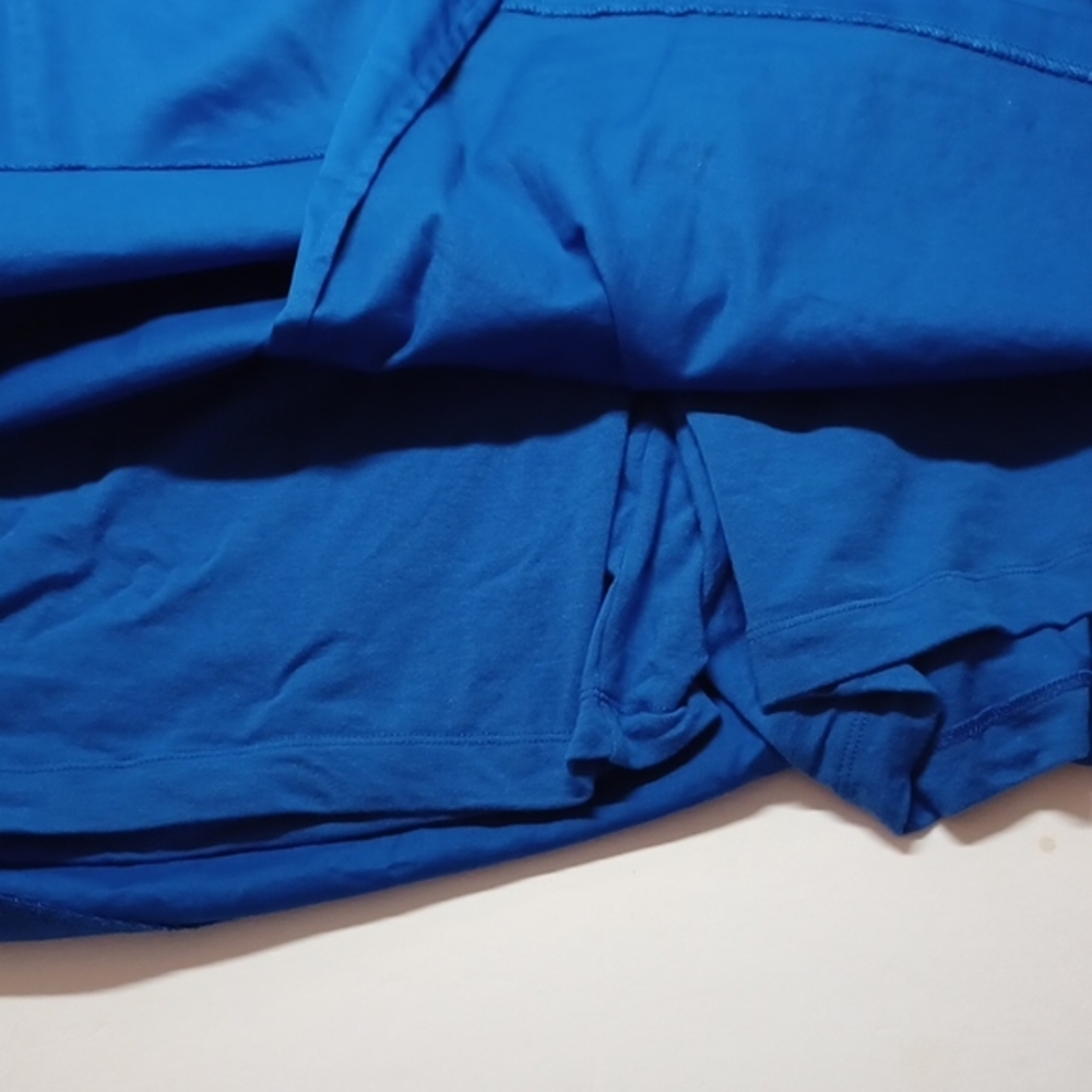 Susan Graver skort blue plus size 2X. Pull‎ on waist and long shorts under - Picture 2 of 9